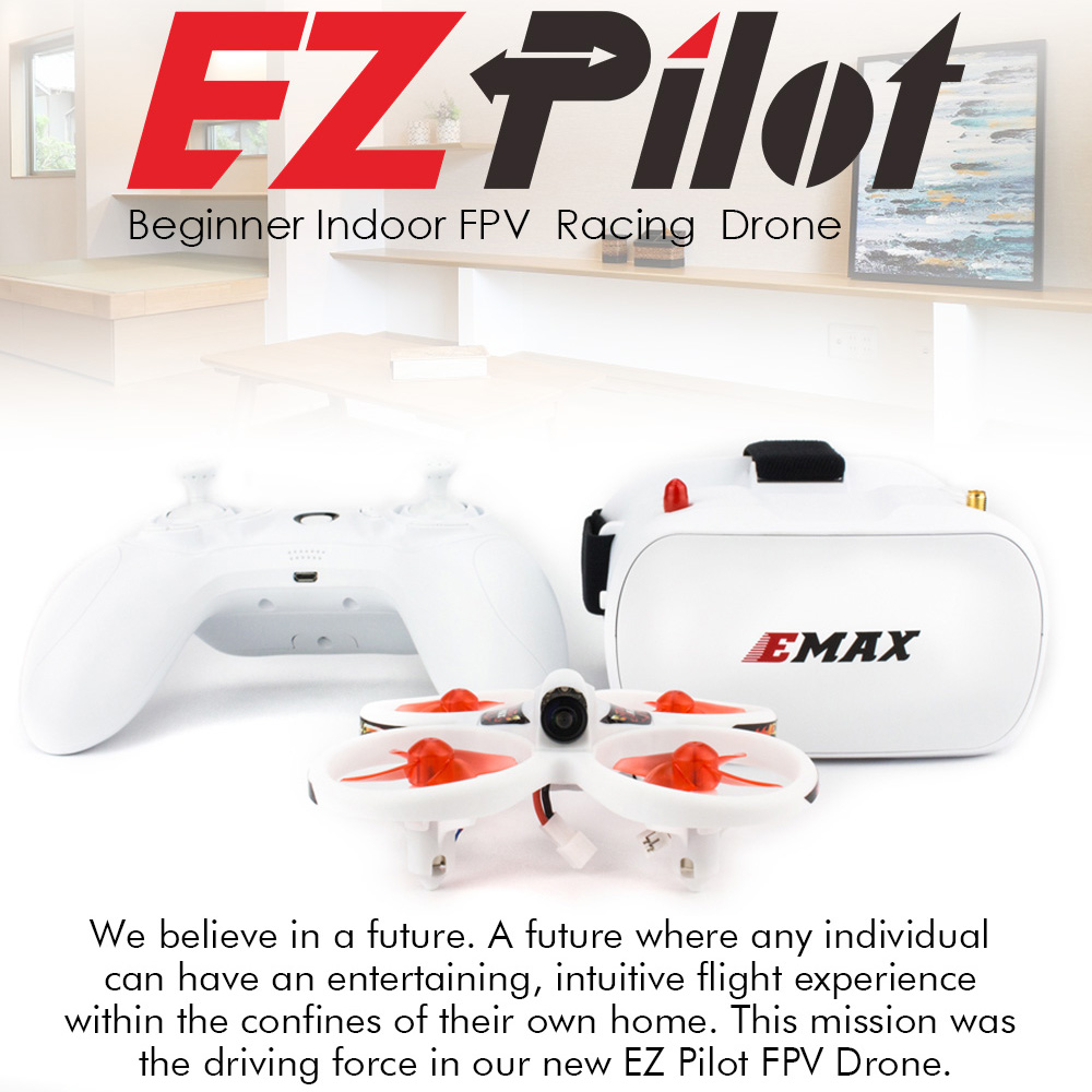 Eachine Drone E010 - Emax-カメラ付きミニ屋内fpvレーシングドローングルグル、ez pilot、rtfバージョン、初心者用rcメガネ、82mm、5.8g、2〜3s、5.8g
