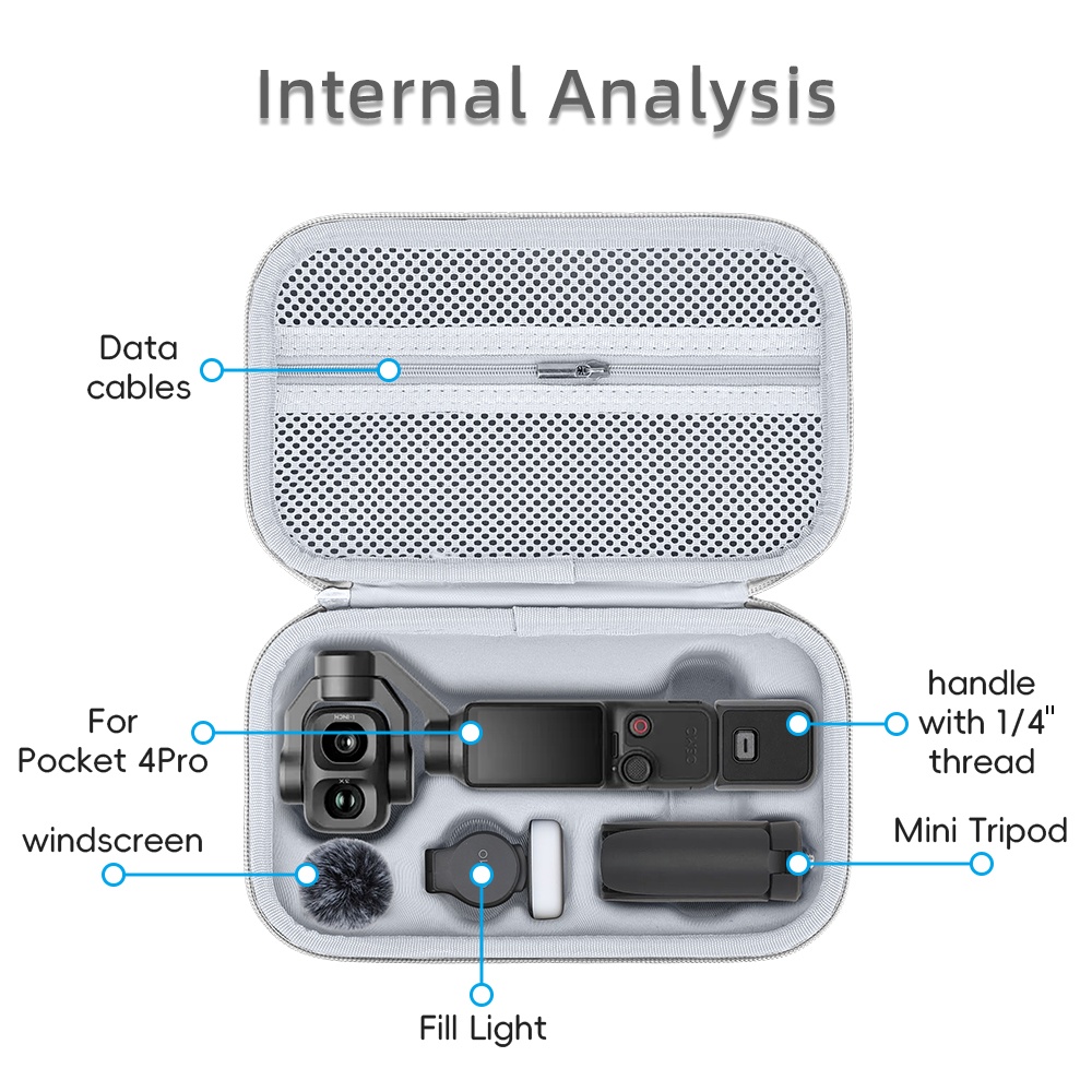 PU キャリングケース DJI Osmo Pocket 4P - Drone Camera Case のレビューと価格