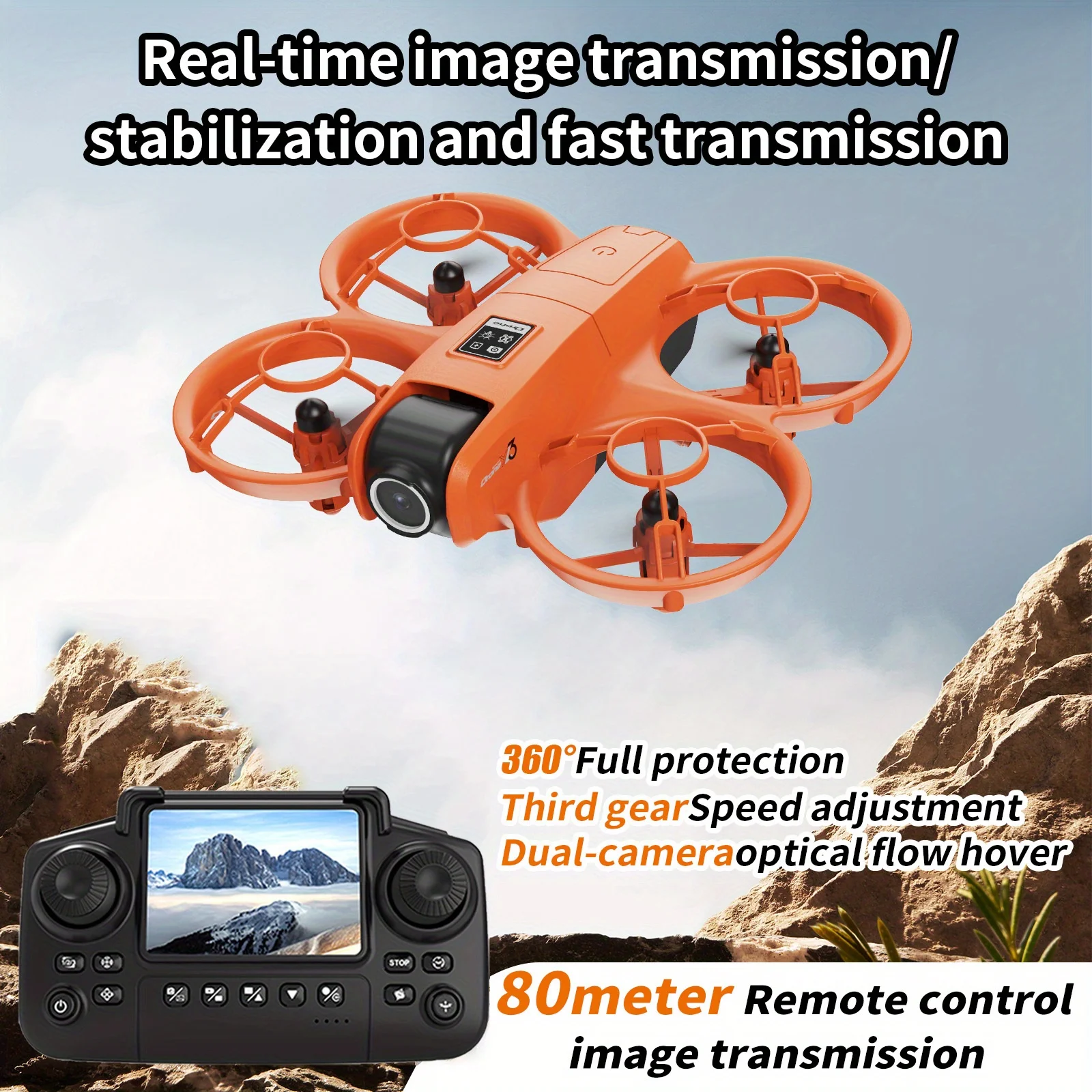 YL3 折りたたみ式旅行用ドローン、HDデュアル手ブレ補正カ - Drone Camera Hd のレビューと価格